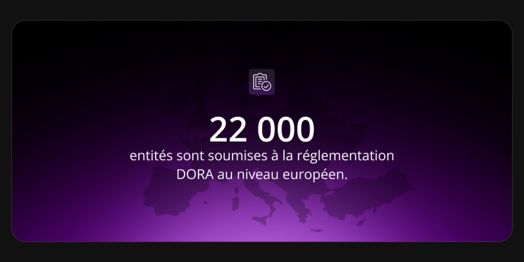 Au niveau européen, la réglementation DORA s’applique à près de 22 000 entités.